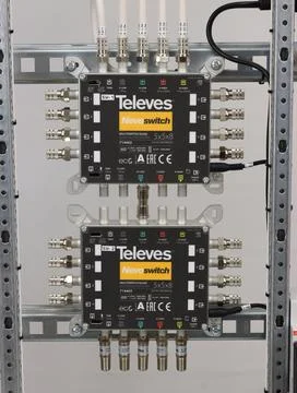 Satellite TV for installation. Stock Photos