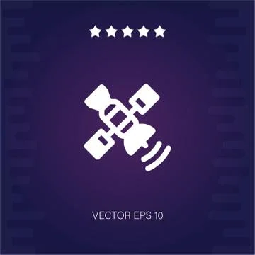 Satellite vector icon Stock Illustration