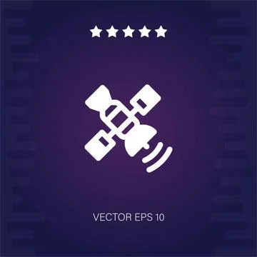 Satellite vector icon Stock Illustration