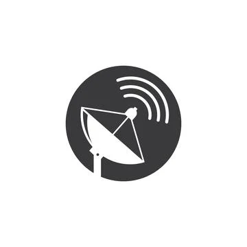 Satellite vector icon illustration design Stock Illustration
