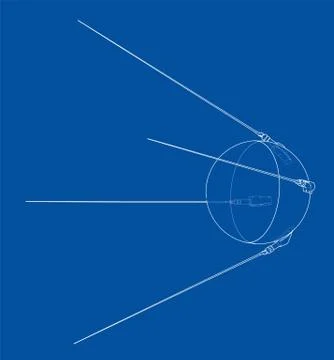 Satellite. Vector illustration Stock Illustration