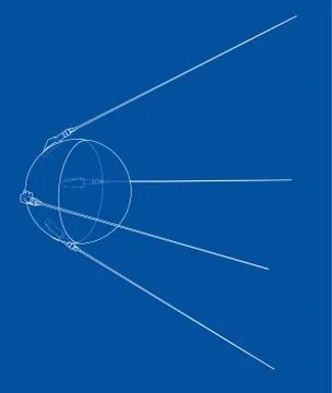Satellite. Vector illustration Stock Illustration