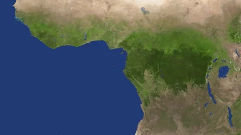 Satellite view of the african continent from space showcasing its diverse g.. Stock Footage 337567825