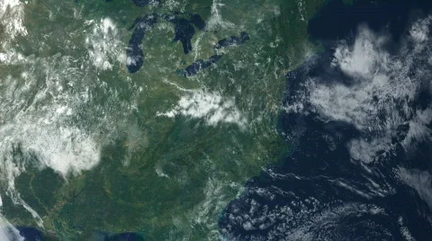 Satellite View Stock Footage