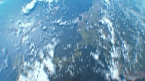 Satellite View of Planet Earth Loop Stock Footage 95740955