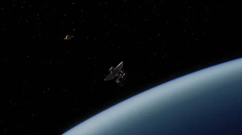 Satellite，the Voyager probe Video stock 53835401