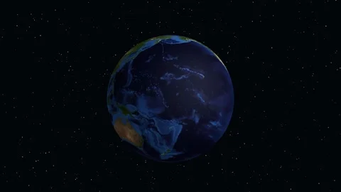Satellite Zoom Animation to Murzuq Libya with Geographic Data Overlay Stock Footage 331973140