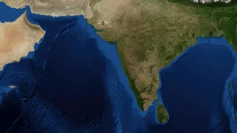 Satellite Zoom Animation From World Map To Hyderabad Telangana India Stock-Footage 328616067