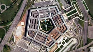 Satellite Zoom Into U.s. Pentagon (25Fps) Stock Footage