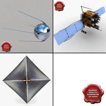 Satellites Collection 3D Model