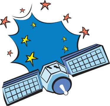 Satellites Stock Illustration