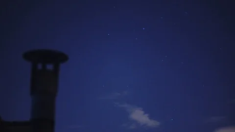 Satellites in night sky. 動画素材 129749820