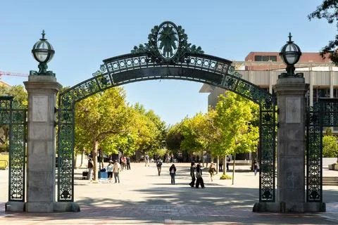 Sather Gate at UC Berkeley Stock Photos
