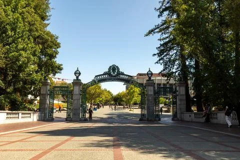 Sather Gate at UC Berkeley Stock Photos