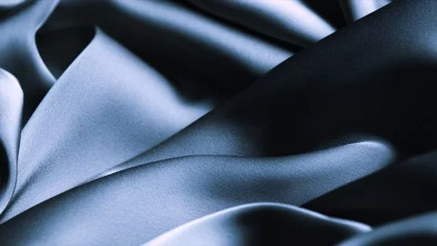 Satin backdrop, black silk, Dark grey color silk background, texture of satin Stock Footage 337072900