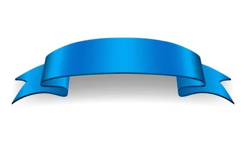Satin empty ribbon banner Stock Illustration