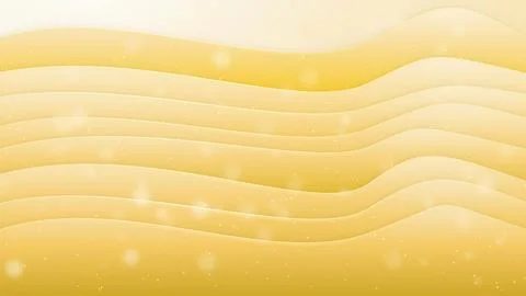 Satin Glitter Waves with Smooth amber Gradient Flow Backdrop. Ilustração Stock