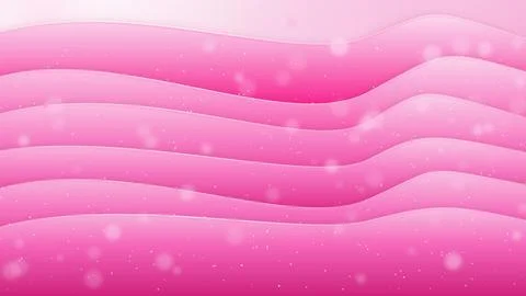 Satin Glitter Waves with Smooth magenta Gradient Flow Backdrop. Ilustração Stock