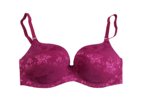 Satin lace bra. Studio. Isolate Foto stock