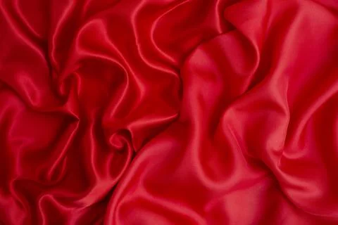 Satin vs silk textures, red fabric Stock-Fotos