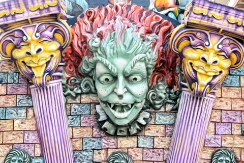 Satirical float Stock-Fotos