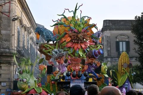 Satirical float Stockfoto's