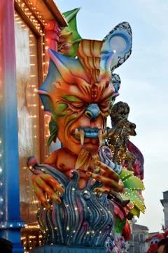 Satirical float Stockfoto's