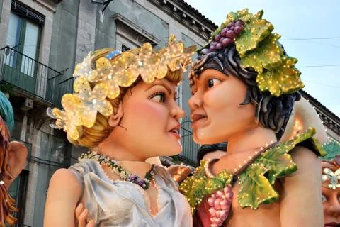 Satirical float 库存照片