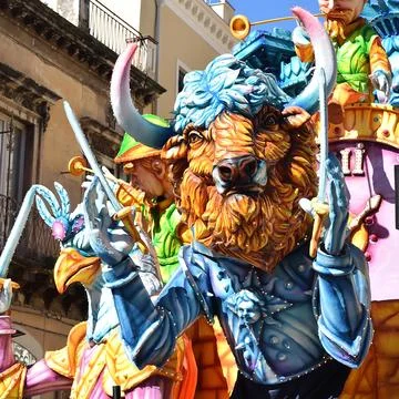 Satirical float Stock Photos