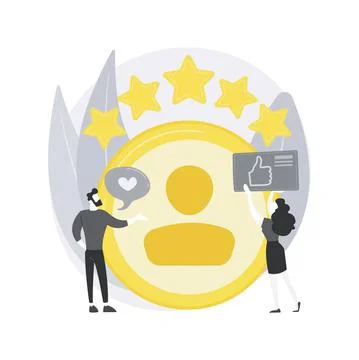 Satisfaction and loyalty abstract concept vector illustration. Stock Illustration