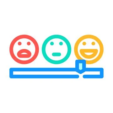 Satisfaction customer testimonial color icon vector illustration Stock Illustration