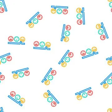 Satisfaction customer testimonial vector seamless pattern Stock Illustration