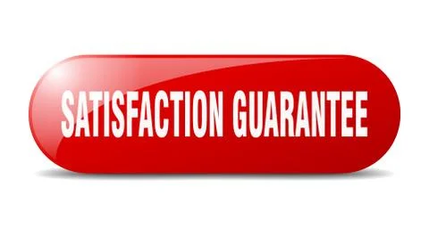 Satisfaction guarantee button. satisfaction guarantee sign. key. push button. Stock Illustration