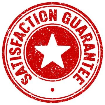 Satisfaction guarantee stamp Stockillustratie