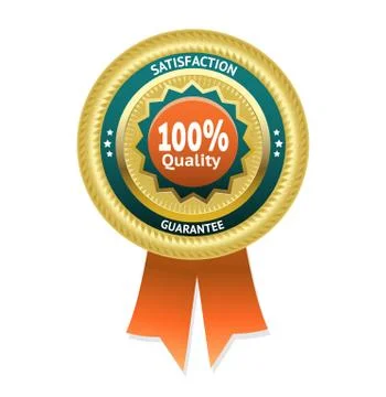 Satisfaction guarantee vector label. eps 10. Stock Illustration