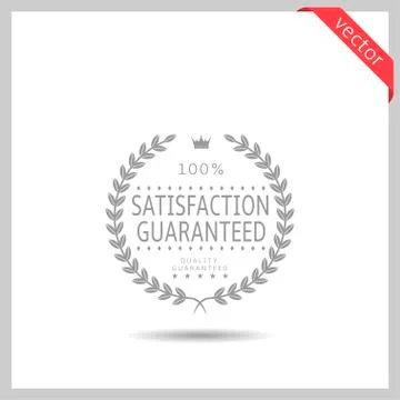 Satisfaction guaranteed icon Stock Illustration