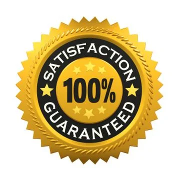 Satisfaction Guaranteed Label Stock Illustration