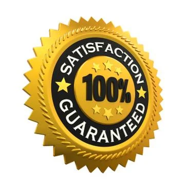 Satisfaction Guaranteed Label Stock Illustration