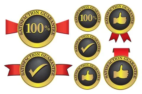 Satisfaction guaranteed label Stock-Illustration