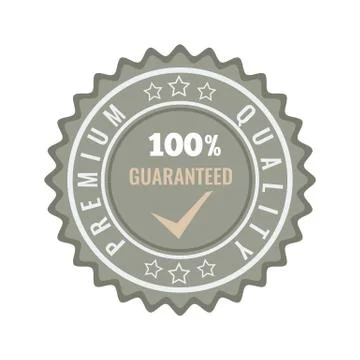 Satisfaction guaranteed seal stamp badge. Vector illustration. Stock Illustration