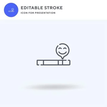 Satisfaction icon vector, filled flat sign, solid pictogram isolated on white Illustrazione stock