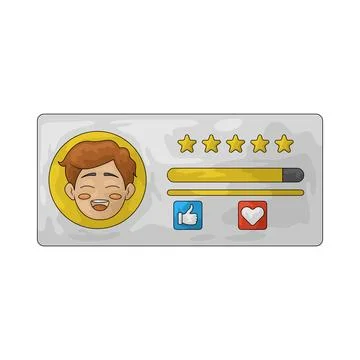 Satisfaction illustration 스톡 일러스트