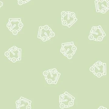 Satisfaction quality line seamless pattern Stock Illustration