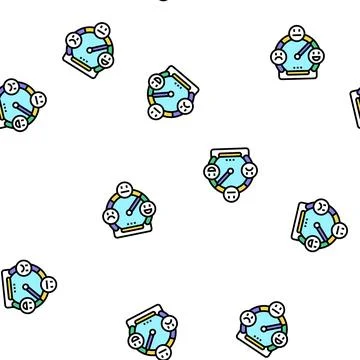 Satisfaction quality vector seamless pattern Illustrazione stock