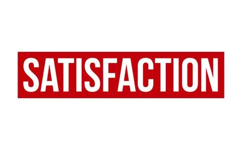 Satisfaction Rubber Stamp. Red Satisfaction Rubber Grunge Stamp Seal Vector.. Stock Illustration
