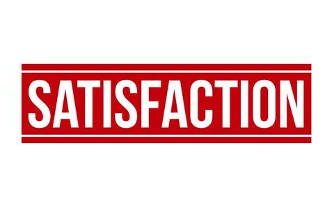 Satisfaction Rubber Stamp. Red Satisfaction Rubber Grunge Stamp Seal Vector.. Illustrazione stock