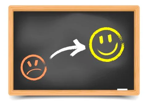 Satisfaction smilies 스톡 일러스트