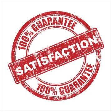 Satisfaction stamp Stock Illustration