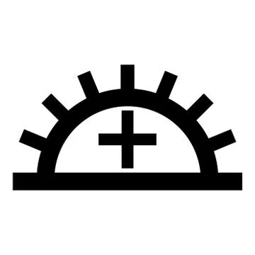 Satisfactory light fastness Designation on the wallpaper symbol icon black co Stock Illustration