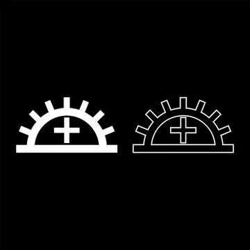 Satisfactory light fastness Designation on the wallpaper symbol icon outline  Stock Illustration